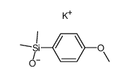potassium (4-methoxyphenyl)dimethylsilanololate Structure