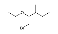 2-ethoxy-1-bromo-3-methyl-pentane Structure