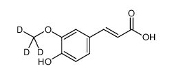 4-hydroxy-3-methoxy-d3-cinnamic acid Structure