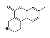 8-methyl-1,2,3,4-tetrahydrochromeno[3,4-c]pyridin-5-one结构式