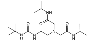 [(N'-tert-butylureayl)-N-ethyl]-bis(N''-isopropylcarbamoyl-methyl)-amine结构式