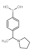[4-(1-吡咯烷-1-基乙基)苯基]硼酸结构式