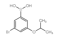 3-溴-5-异丙氧基苯基硼酸结构式