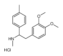 2-(3,4-dimethoxyphenyl)-N-methyl-1-(4-methylphenyl)ethanamine,hydrochloride结构式