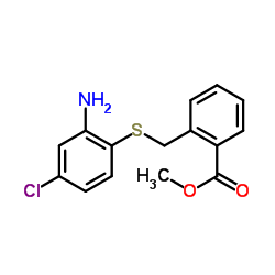 Methyl 2-{[(2-amino-4-chlorophenyl)sulfanyl]methyl}benzoate结构式