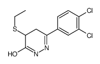3-(3,4-dichlorophenyl)-5-ethylsulfanyl-4,5-dihydro-1H-pyridazin-6-one结构式