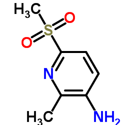 2-甲基-6-(甲基磺酰基)吡啶-3-胺结构式