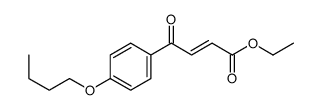 ethyl 4-(4-butoxyphenyl)-4-oxobut-2-enoate结构式