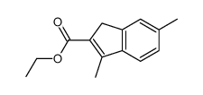 ethyl 3,6-dimethyl-1H-indene-2-carboxylate Structure