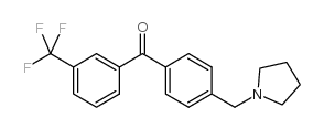 4'-PYRROLIDINOMETHYL-3-TRIFLUOROMETHYLBENZOPHENONE Structure