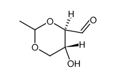 2,4-O-ethylidene-aldehydo-D-erythrose Structure