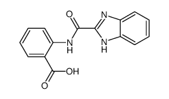 2-(1H-benzimidazole-2-carbonylamino)benzoic acid结构式