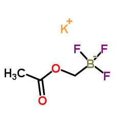 Potassium (acetoxymethyl)(trifluoro)borate(1-) Structure