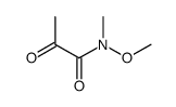 N-甲氧基-n-甲基-2-氧代丙酰胺结构式