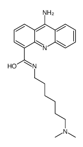 9-Amino-N-(6-(dimethylamino)hexyl)-4-acridinecarboxamide Structure