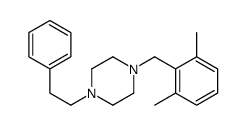 1-[(2,6-dimethylphenyl)methyl]-4-(2-phenylethyl)piperazine结构式