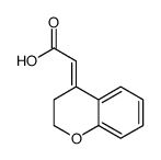 2-(2,3-dihydrochromen-4-ylidene)acetic acid Structure