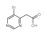 2-(5-Bromopyrimidin-4-yl)acetic acid Structure