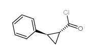 Cyclopropanecarbonylchloride, 2-phenyl-, (1R,2R)-rel- structure