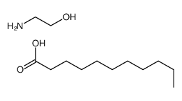 undecanoic acid, compound with 2-aminoethanol (1:1)结构式