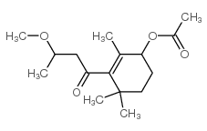 [3-(3-methoxybutanoyl)-2,4,4-trimethylcyclohex-2-en-1-yl] acetate Structure