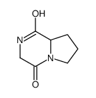 (R)-六氢吡咯并[1,2-a]吡嗪-1,4-二酮结构式