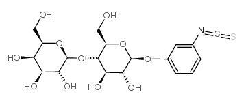 β-D-脂吡喃糖基苯基异硫氰酸酯结构式