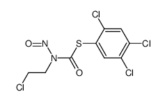 N-(chloro-2-ethyl)-N-nitrosocarbamate du trichloro-2,4,5 thiophenol结构式