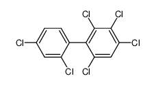 (-)-2,2',3,4,4',6-Hexachlorobiphenyl Structure