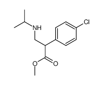 methyl 2-(4-chlorophenyl)-3-(isopropylamino)propanoate Structure
