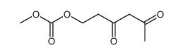 Carbonic acid 3,5-dioxo-hexyl ester methyl ester结构式