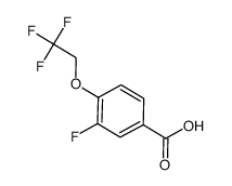 3-Fluoro-4-(2,2,2-Trifluoroethoxy)Benzoic Acid Structure