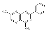 4-Pteridinamine,7-methyl-2-phenyl-结构式