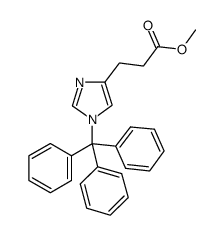 3-(1-三苯甲基咪唑-4-基)丙酸甲酯结构式