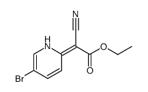 2-(5-溴吡啶-2-亚乙基)-2-氰基乙酸乙酯结构式