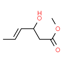 4-HEXENOIC ACID, 3-HYDROXY-, METHYL ESTER structure