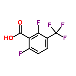 2,6-二氟-3-(三氟甲基)苯甲酸结构式