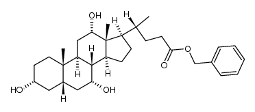 benzyl 3α,7α,12α-trihydroxyl-5β-cholestane-24-carboxylic ester结构式