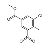 Methyl3-chloro-4-Methyl-5-nitrobenzoate结构式