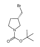 N-Boc-3(S)-溴甲基吡咯烷结构式