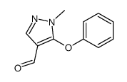 1-methyl-5-phenoxypyrazole-4-carbaldehyde结构式