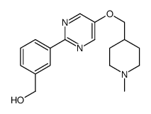 (3-(5-((1-甲基哌啶-4-基)甲氧基)嘧啶-2-基)苯基)甲醇结构式