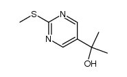 2-(2-methylthiopyrimidin-5-yl)propan-2-ol Structure