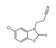 5-chloro-2-thioxo-3(2H)benzothiazolepropanenitrile结构式