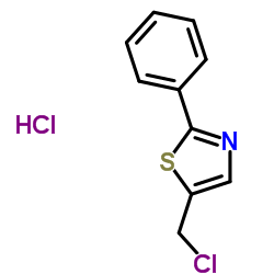 5-(Chloromethyl)-2-phenyl-1,3-thiazole hydrochloride (1:1) Structure