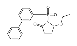 5-ethoxy-1-(3-phenylphenyl)sulfonylpyrrolidin-2-one Structure