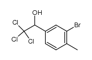1-(3-bromo-4-methylphenyl)-2,2,2-trichloroethanol结构式