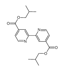 bis(2-methylpropyl) 2,2'-bipyridine-4,4'-dicarboxylate Structure