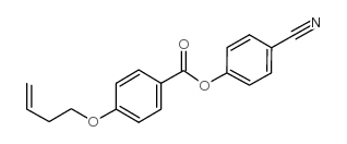 4-(3-丁烯氧基)苯甲酸4-氰苯基酯结构式