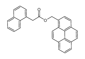 pyren-1-ylmethyl 2-naphthalen-1-ylacetate结构式